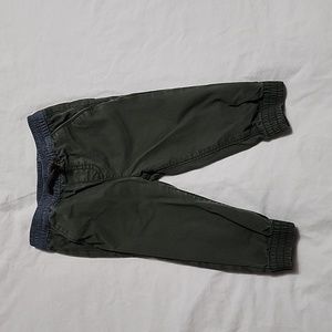 Joe Fresh dark green pants, 12-18 mos
